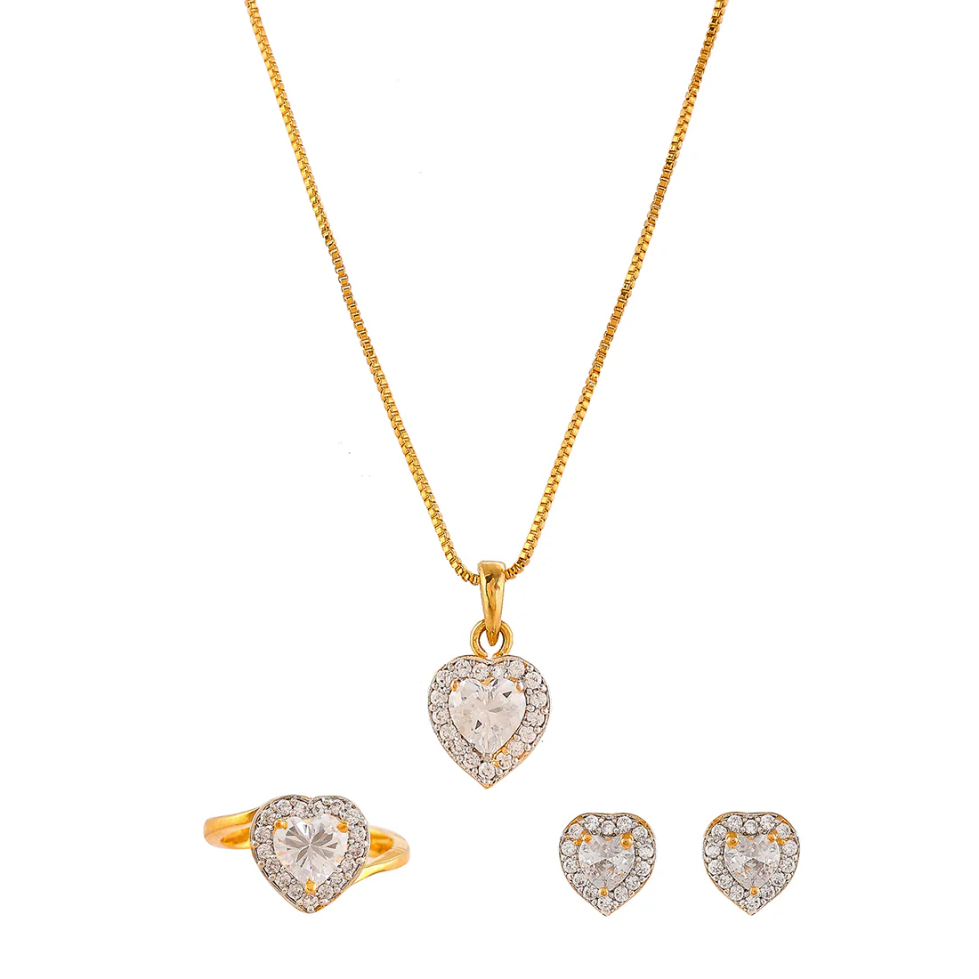 Sparkling Essentials White Heart Shaped Zirconia Box Set - Image 3