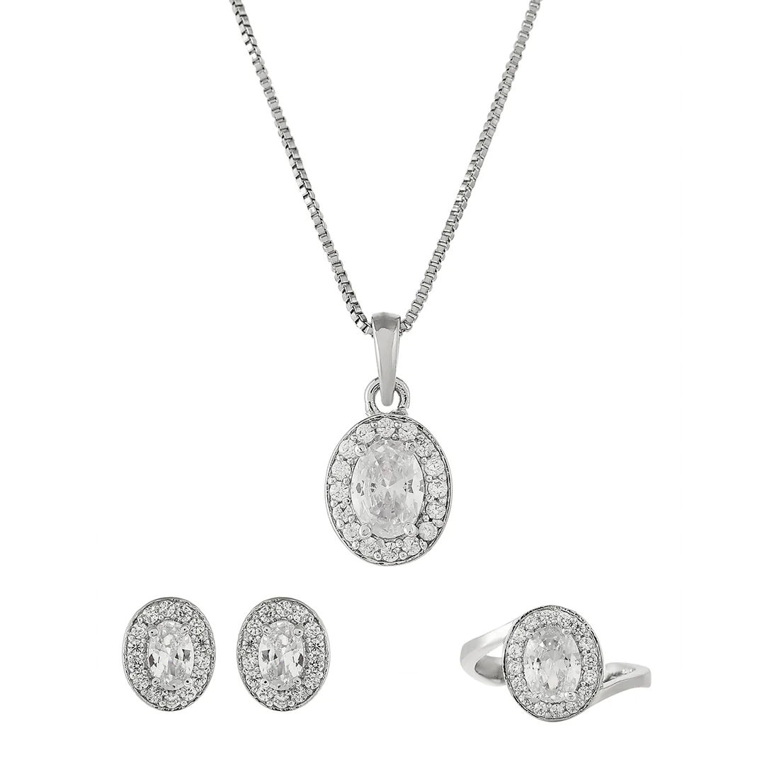 Sparkling Essentials White Round Cut CZ Box Set - Image 3