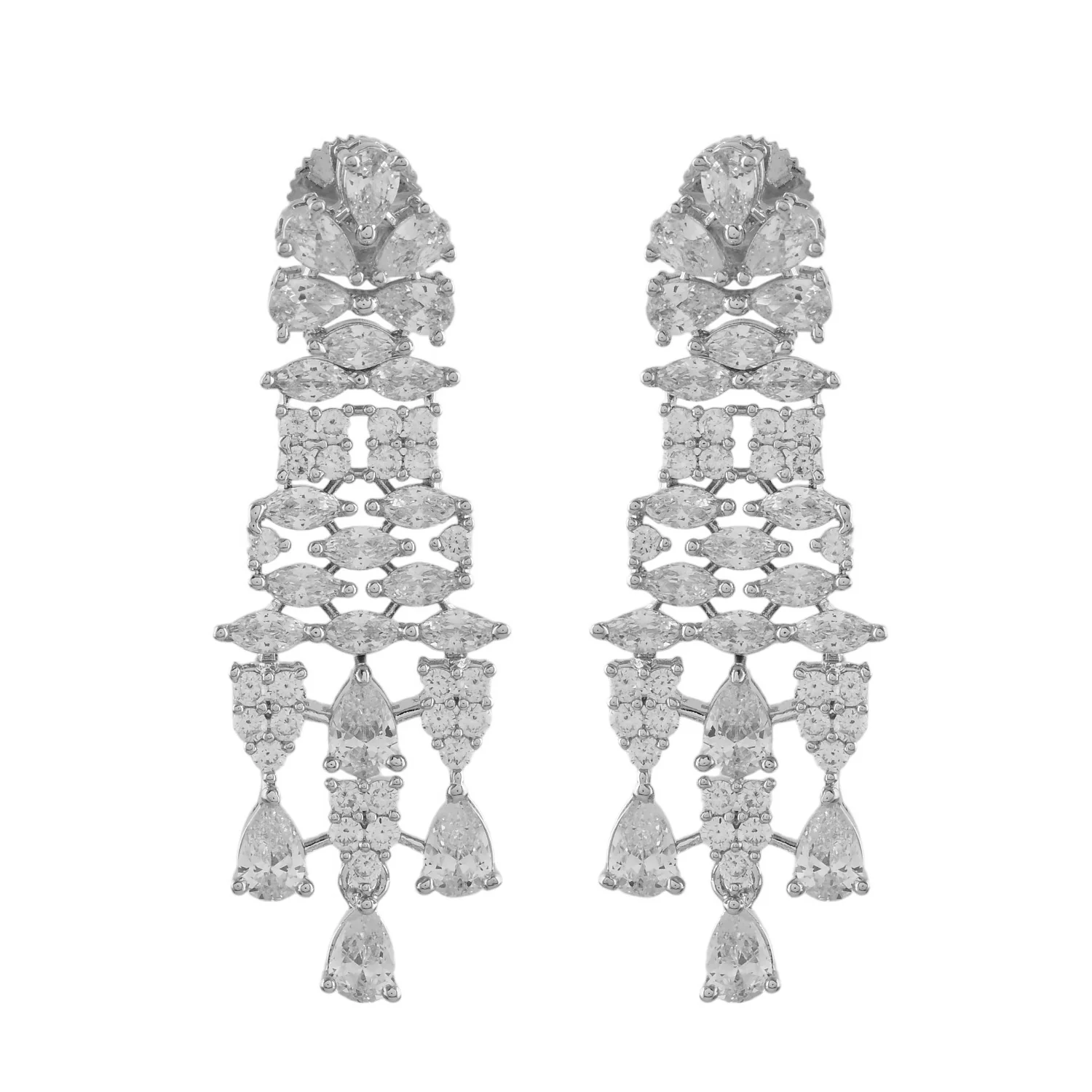 Sparkling Opulance Timeless American Diamond Necklace Set - Image 6
