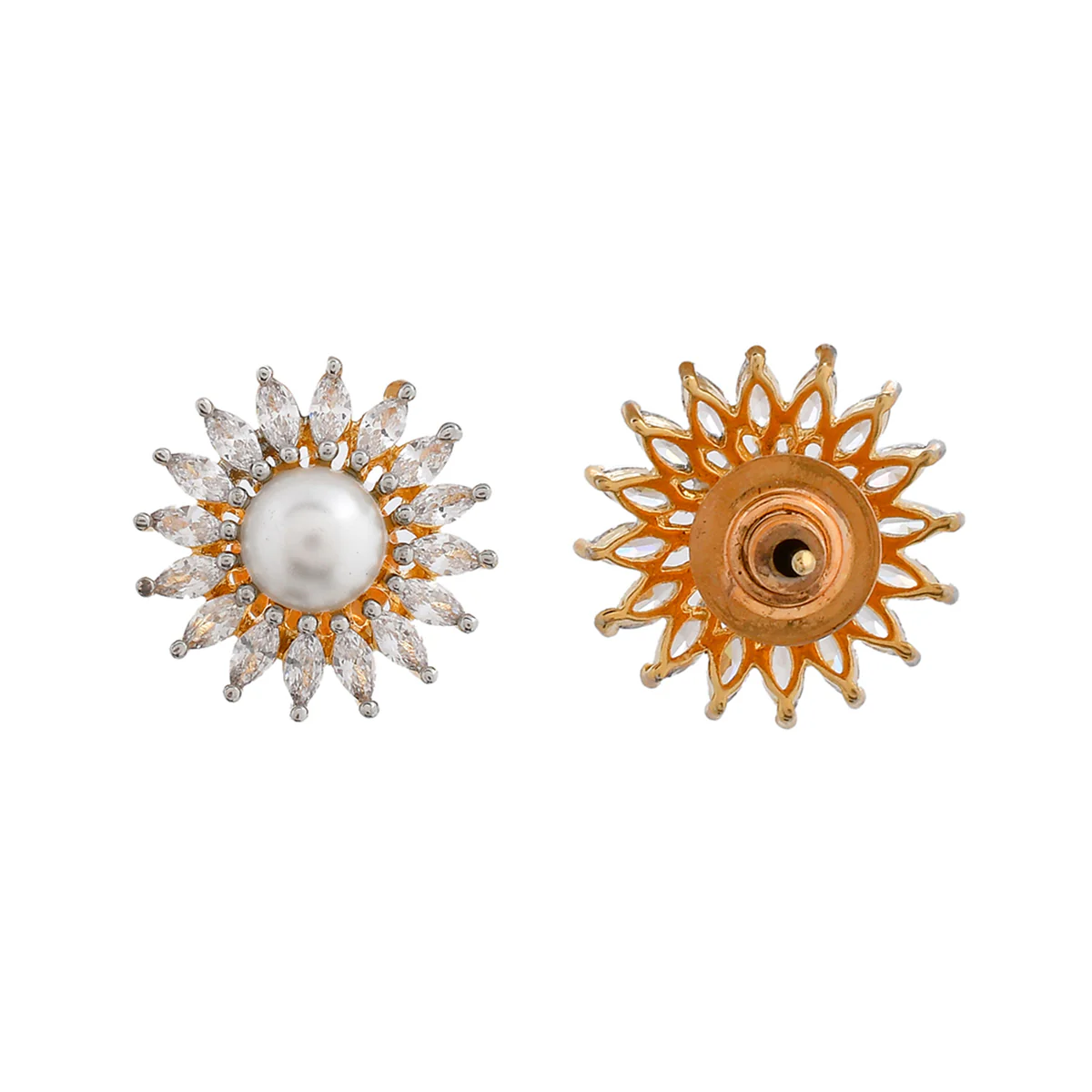 Sparklinge Elgance Sunflower Design Earrings - Image 5