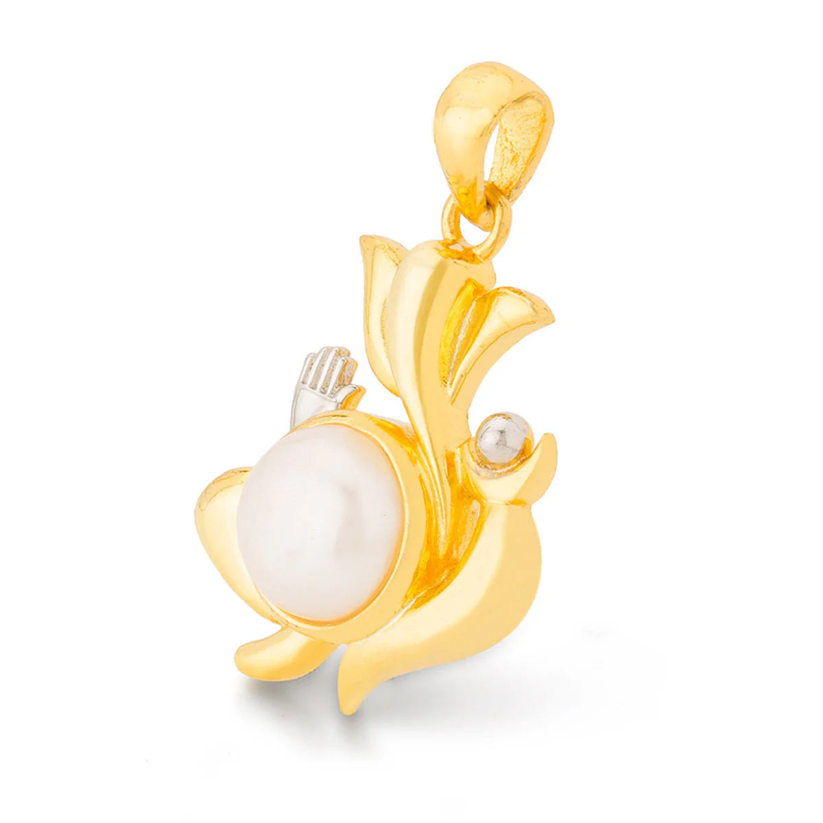 Spiritual Saga Pearl Studded Ganesha Pendant
