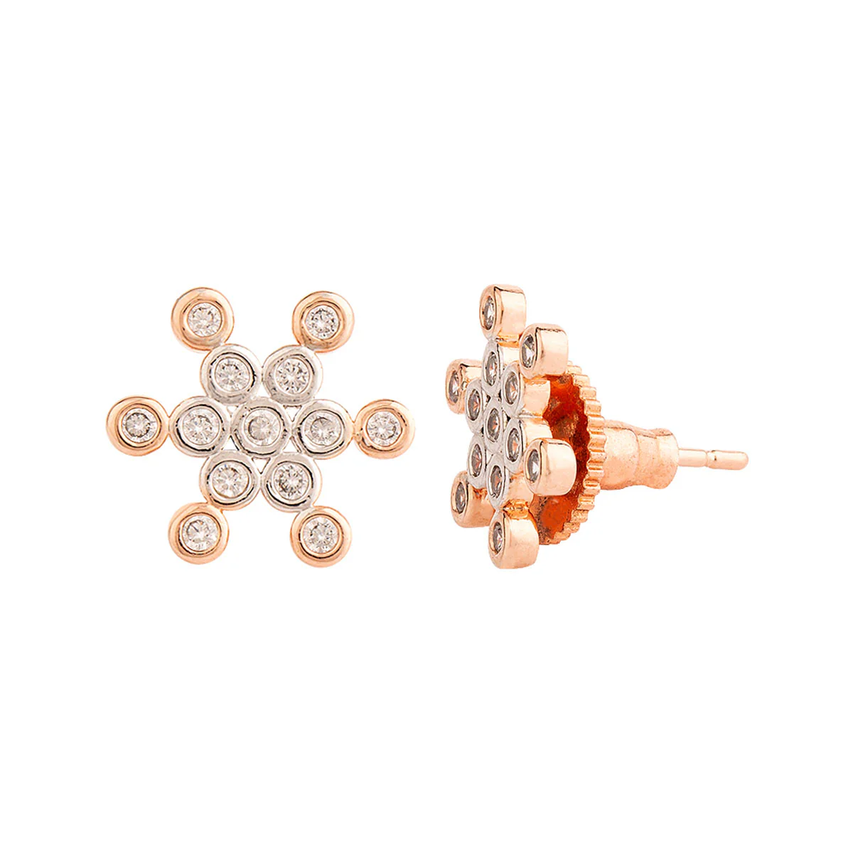 Star Motif Stud Earrings - Image 4