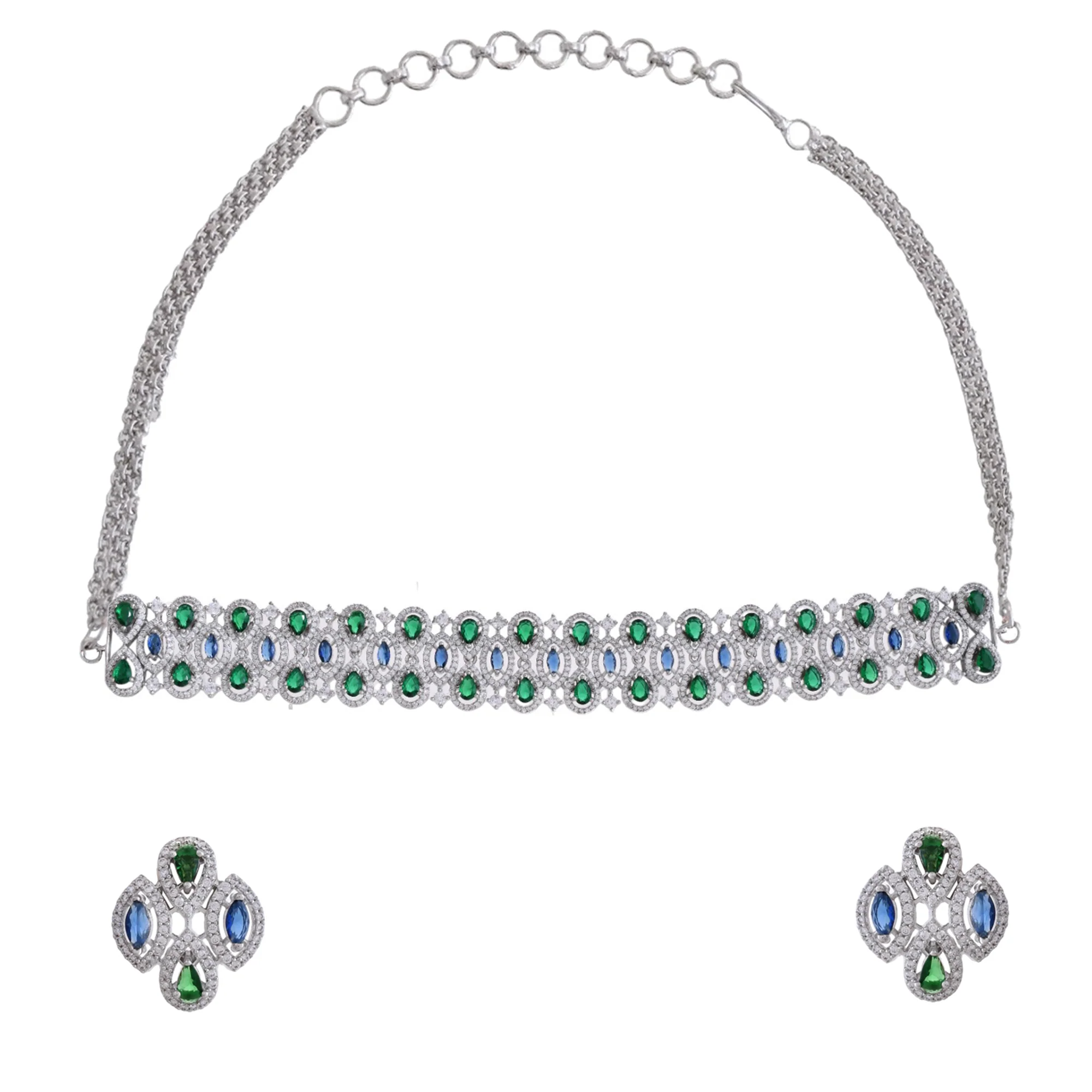Starlight Aurora Choker Necklace Set - Image 5