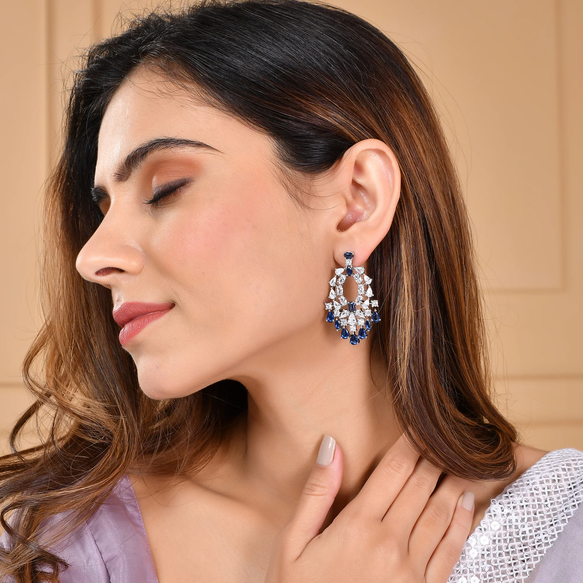 Starlight Twylla Long Statement Earring - Image 2