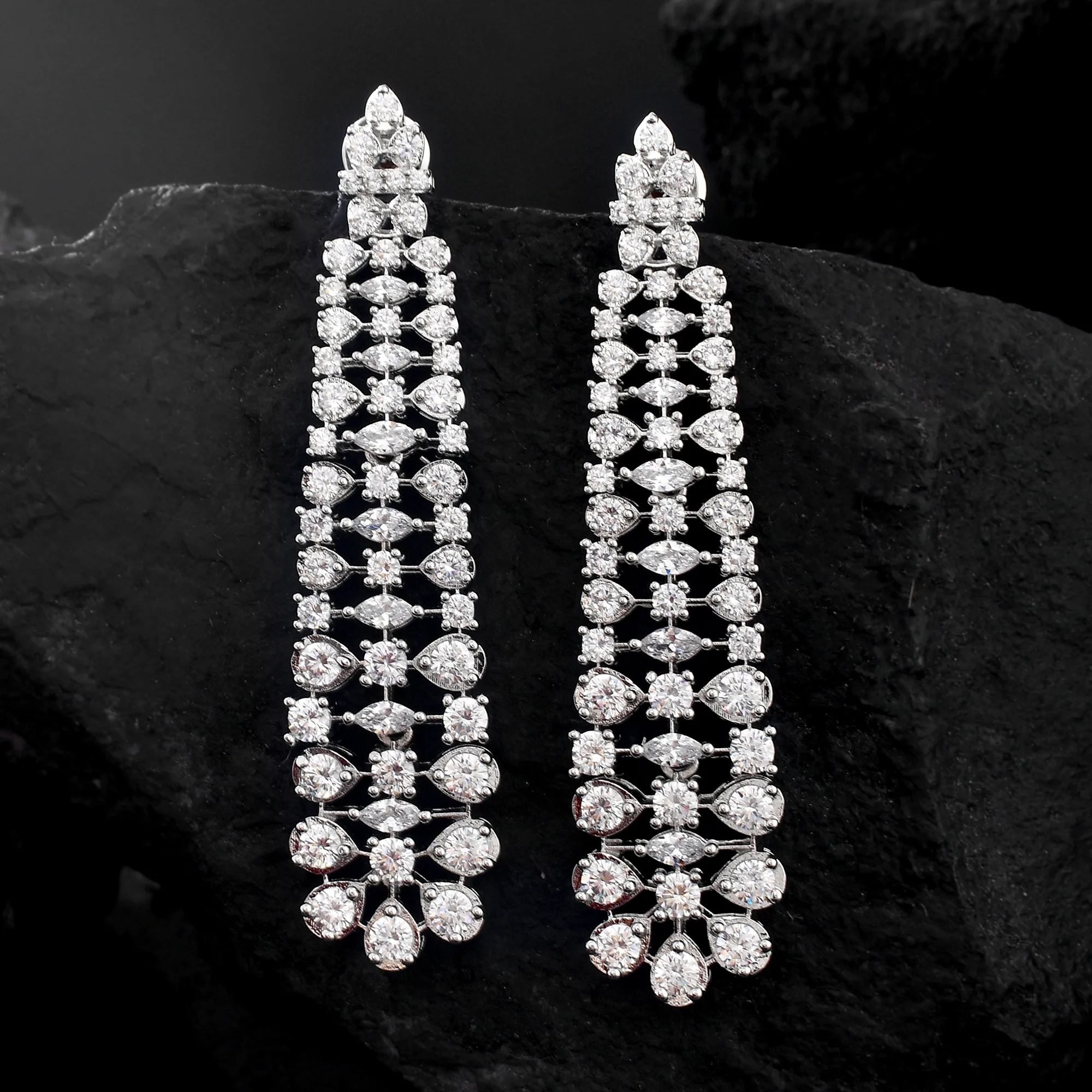 Starlight Uri Long Statement Earrings