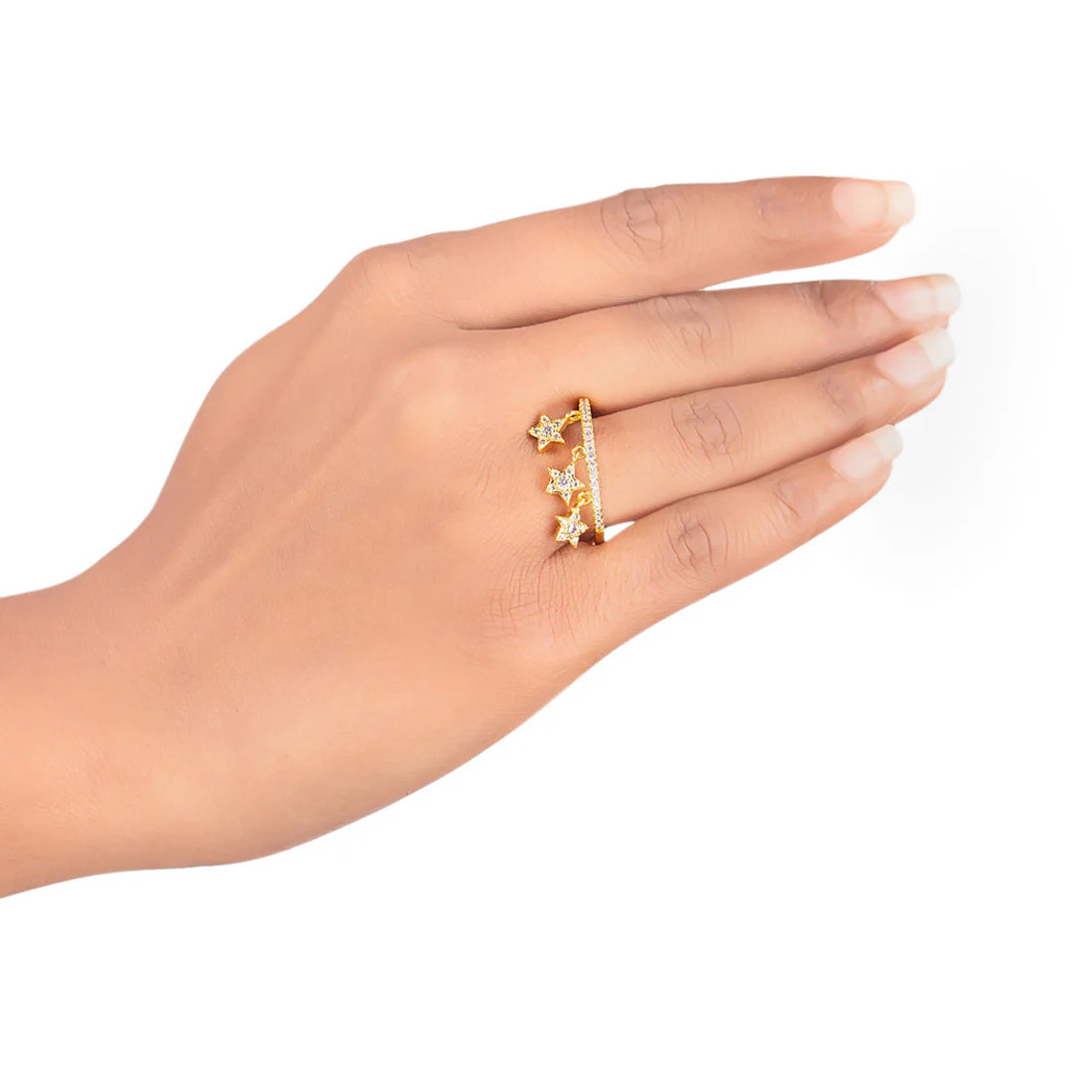 Stars Motifs Adorned Ring - Image 2