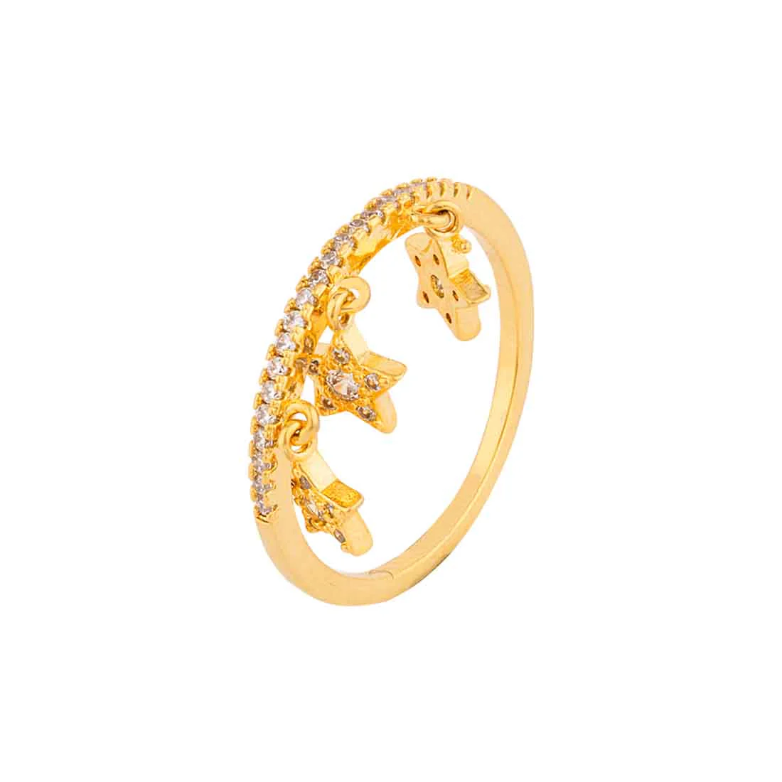 Stars Motifs Adorned Ring - Image 3