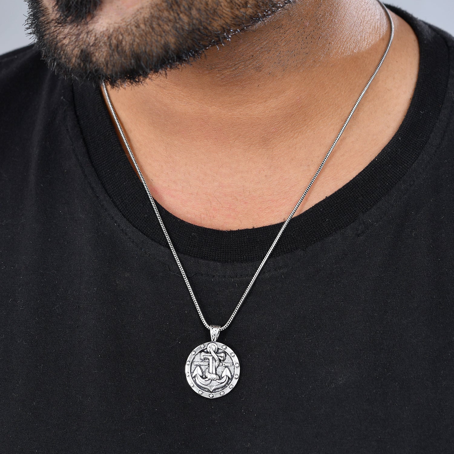 Statement Anchorbound Mens Pendant - Image 2