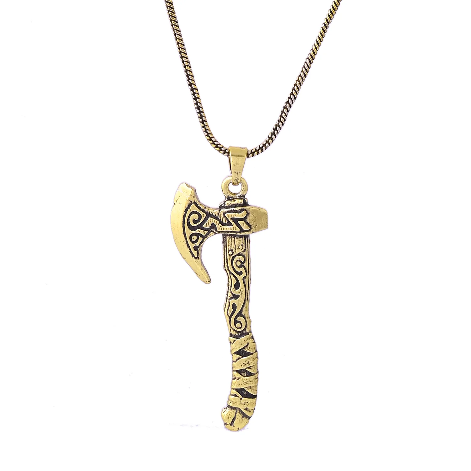 Statement Axe of Valor Mens Pendant - Image 4
