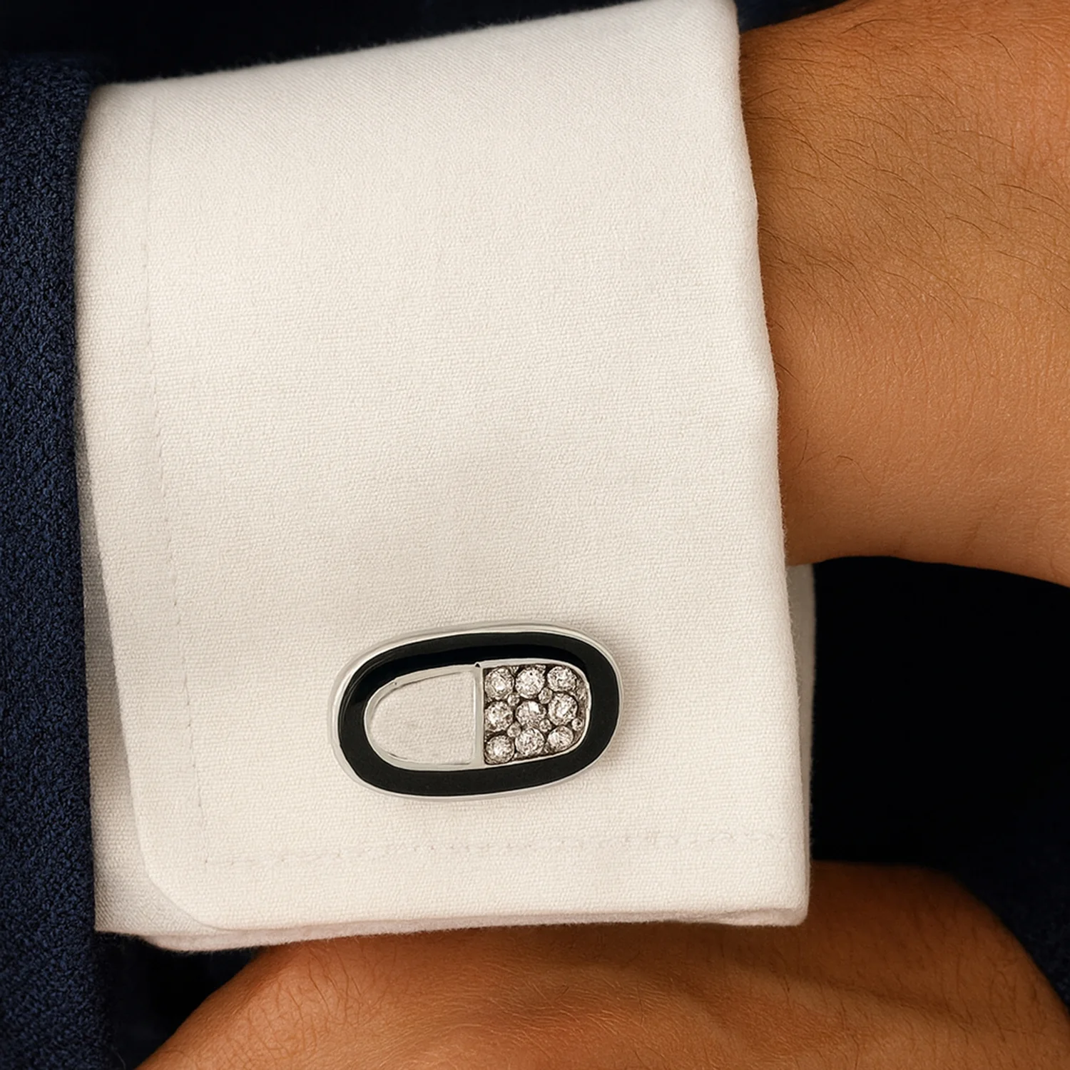 Statement Elite Silver Cufflinks - Image 2