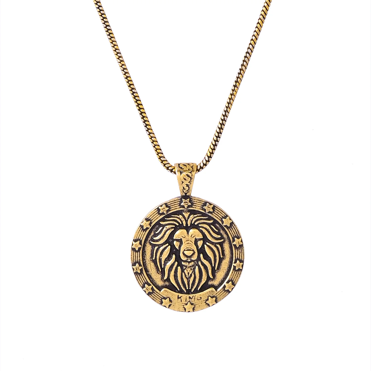 Statement Golden Roar Mens Pendant - Image 3