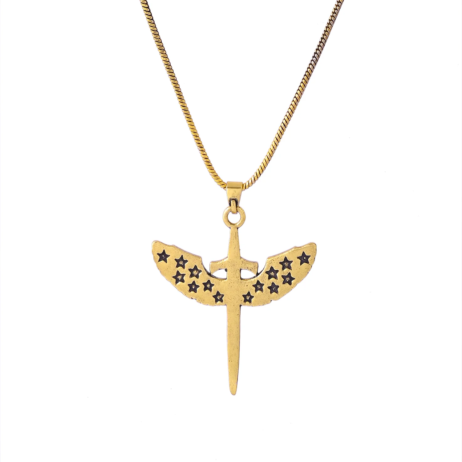 Statement Guardian Blade Vow Mens Pendant - Image 3