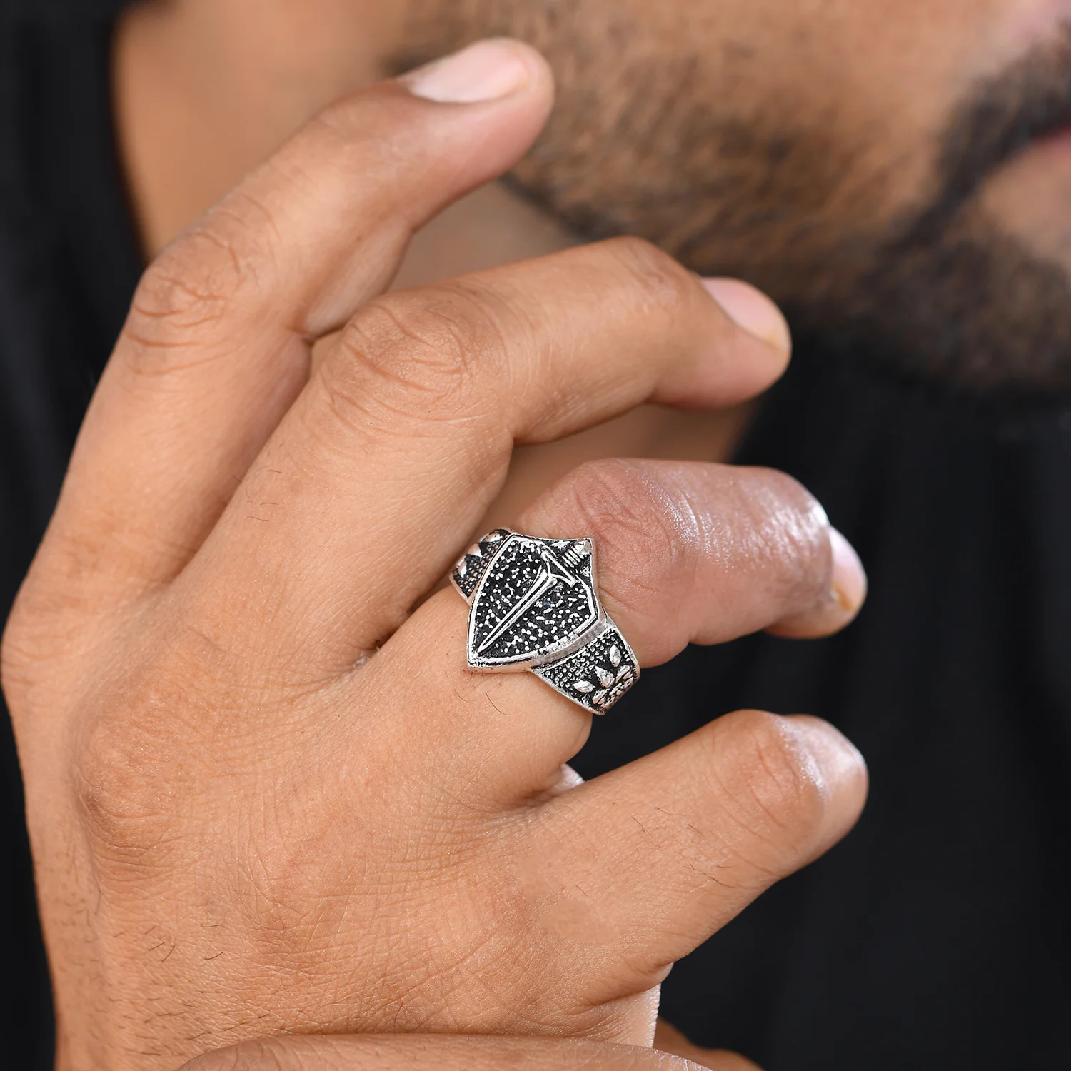 Statement Guardian Mens Ring - Image 2