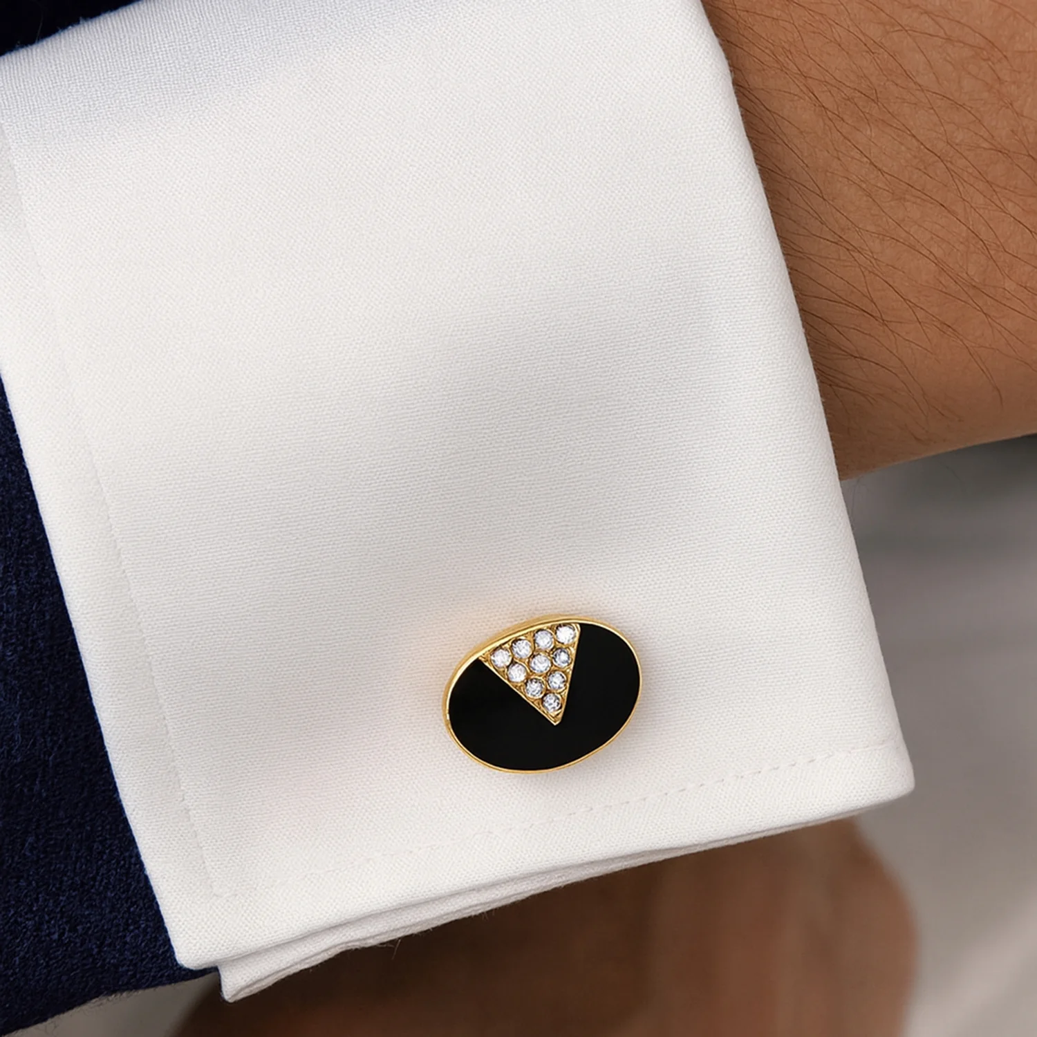 Statement Imperial Black Cufflinks - Image 2