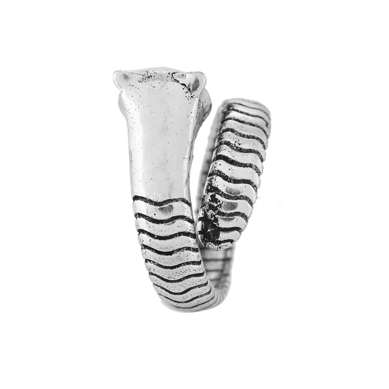 Statement Panther Silver Oxidised Men’s Ring - Image 5