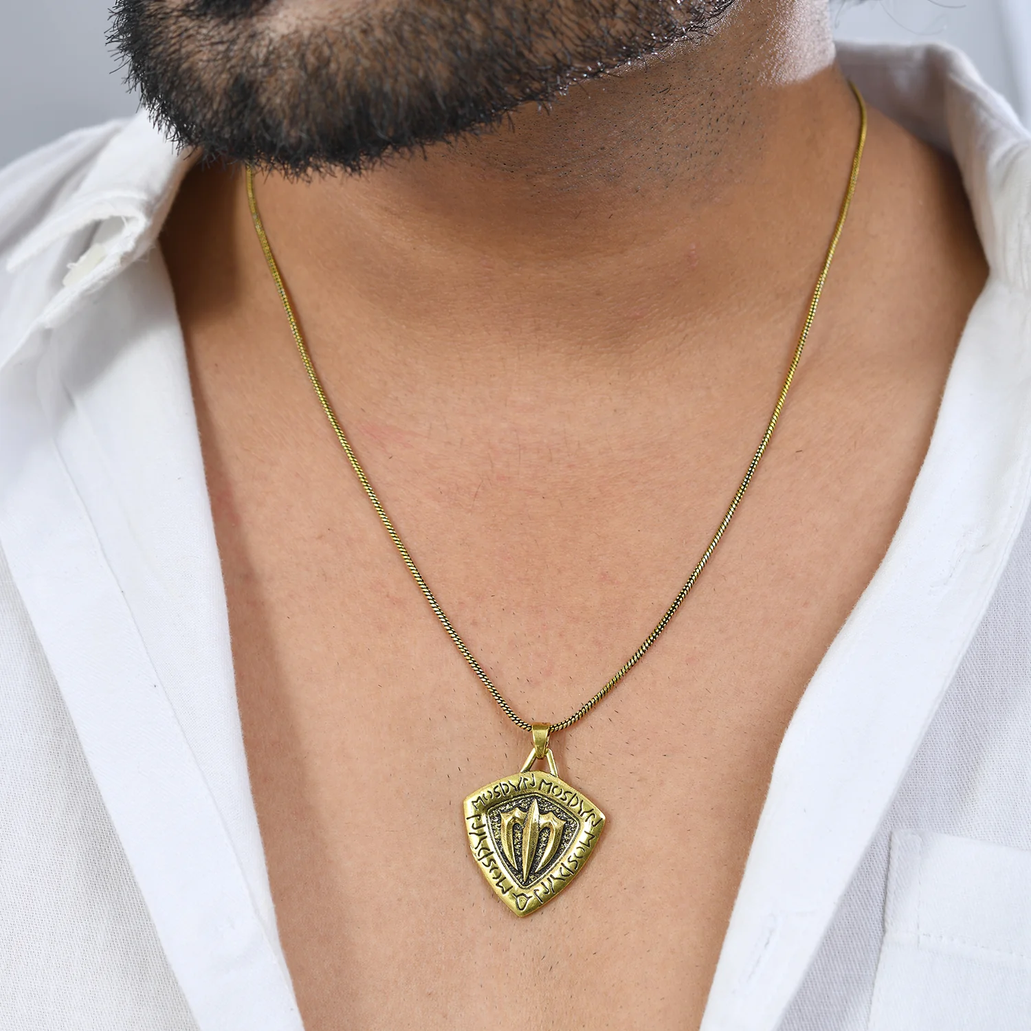 Statement Shield of Honor Mens Pendant - Image 2