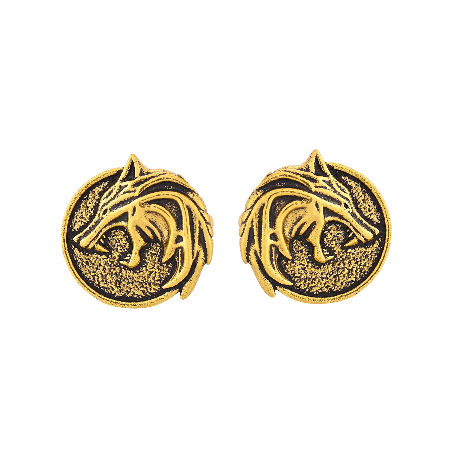 Statement The Lone Alpha Golden Cufflinks - Image 4