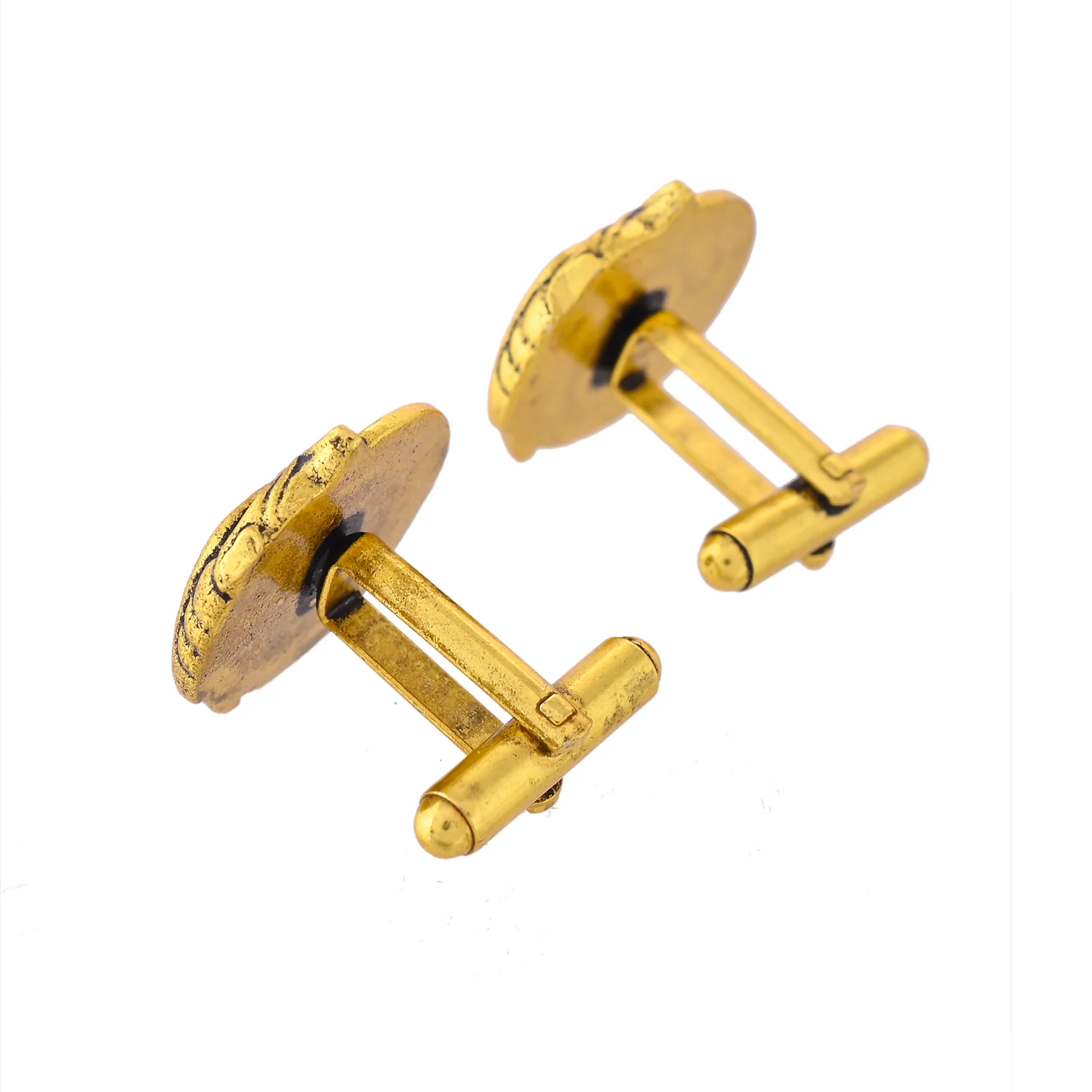 Statement The Lone Alpha Golden Cufflinks - Image 5