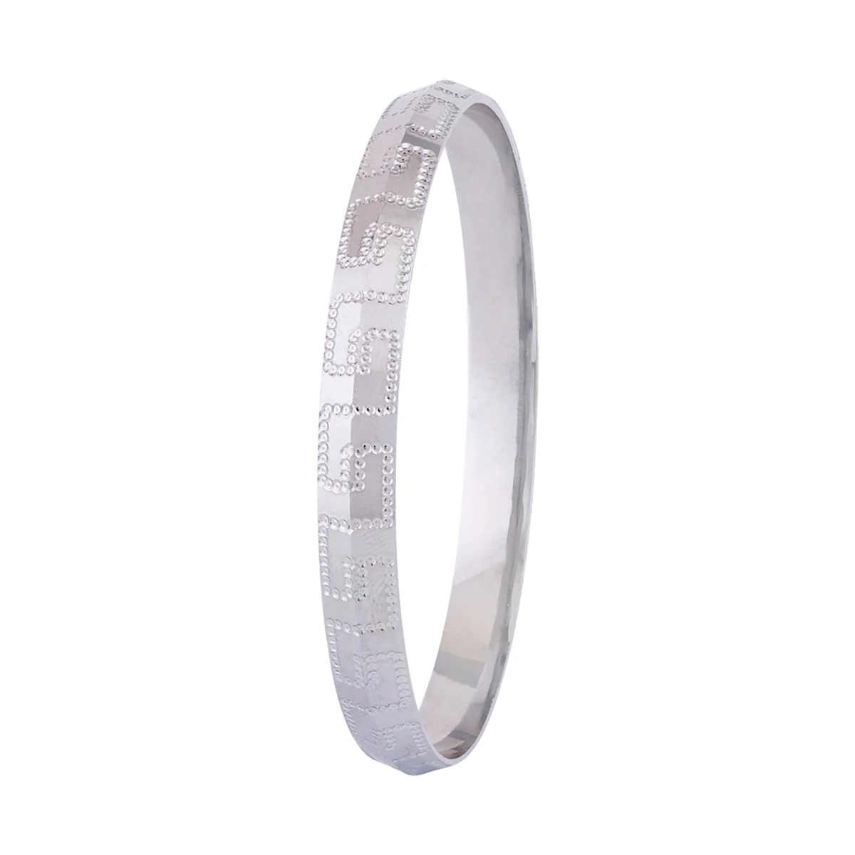 Steel Kada Men's Silver Plated Kada - Image 2