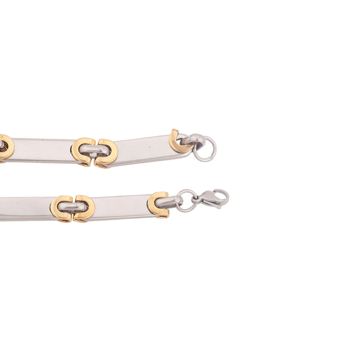 Steel Links Link Pattern Men's Bracelet - Image 4