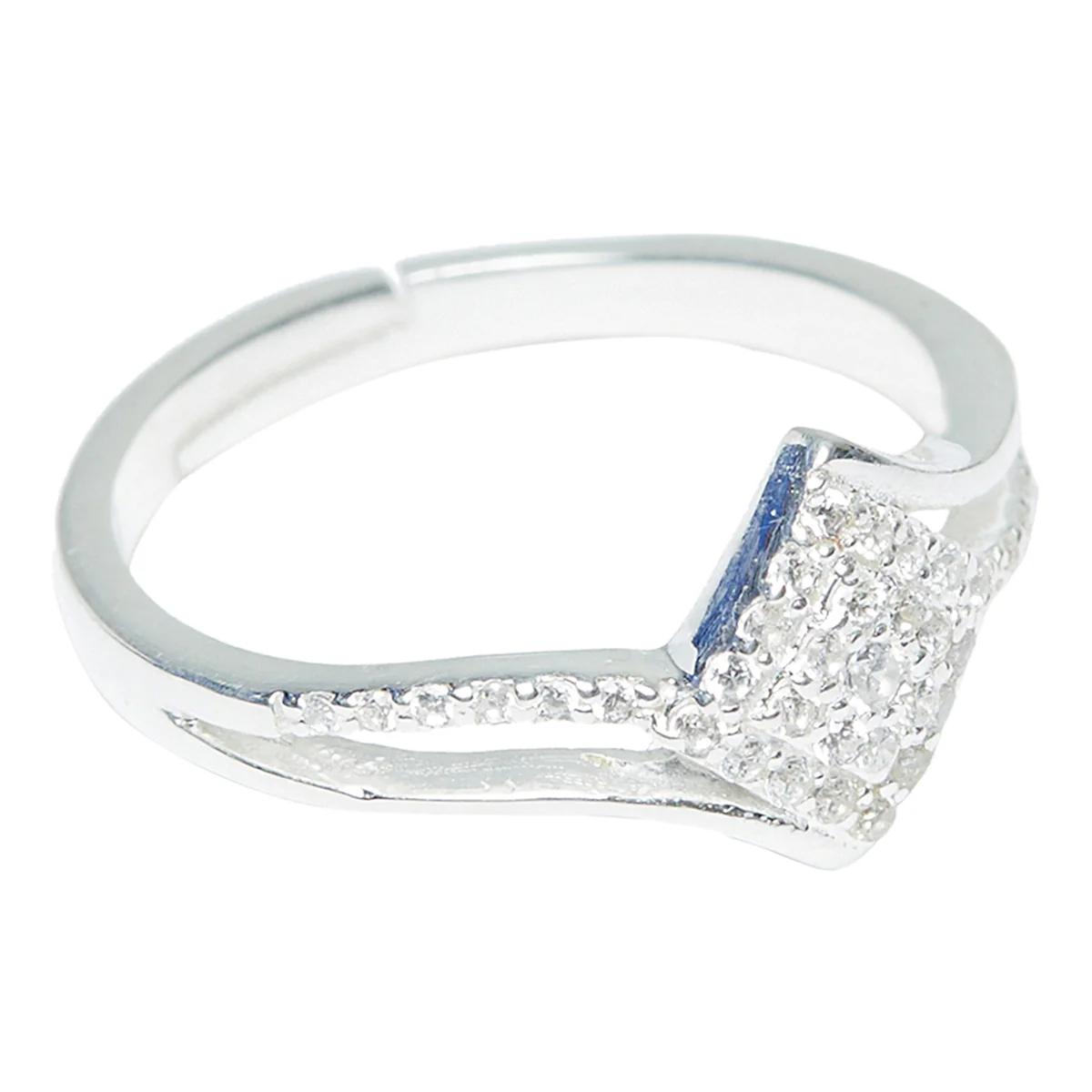 Sterling Silver Cluster Ring - Image 5