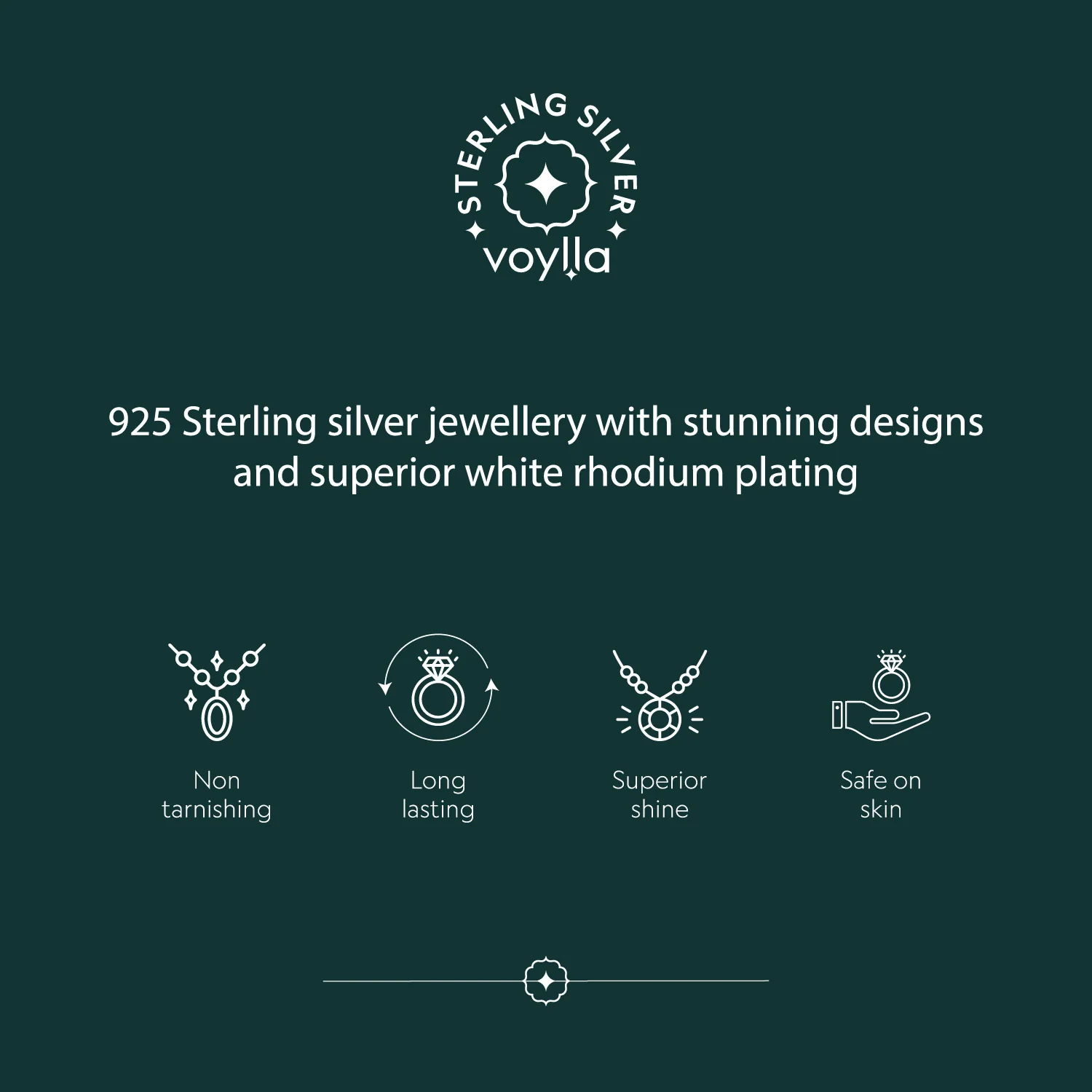 Sterling Silver Cluster Ring - Image 6