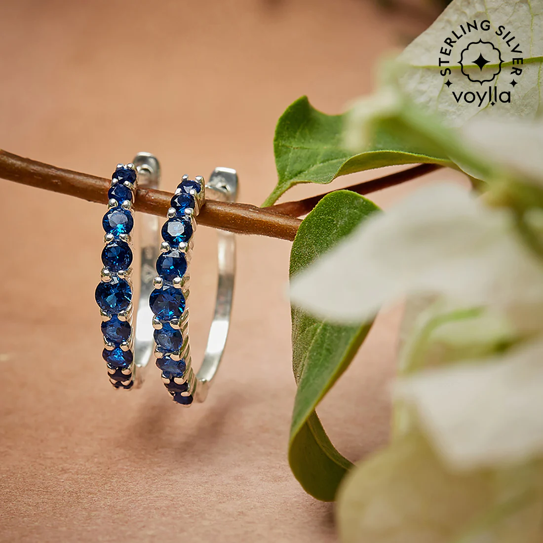 Sterling Silver Dangler Earrings Glittering With CZ Sparkles