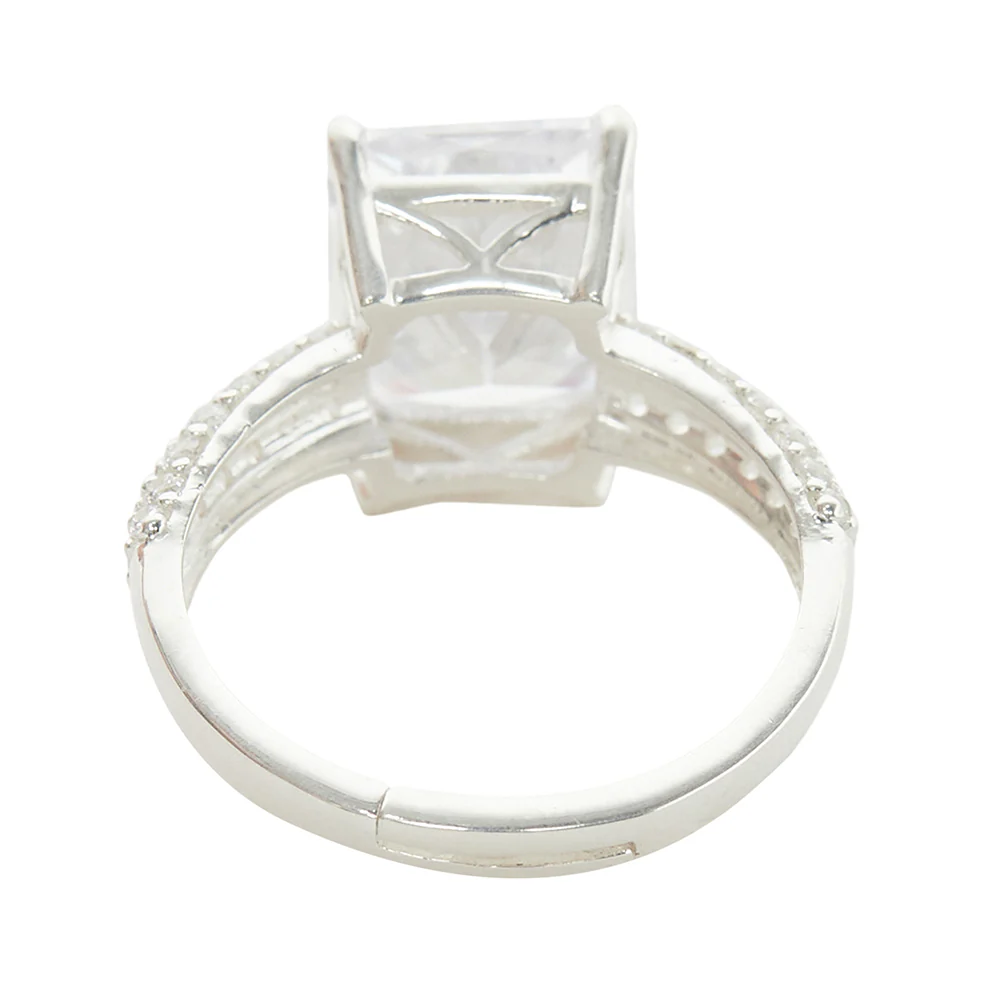 Sterling Silver Solitaire Ring - Image 4
