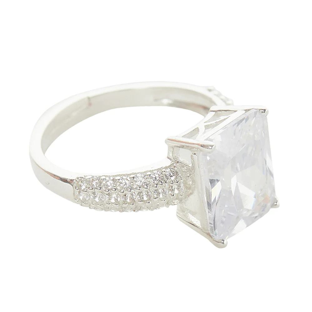 Sterling Silver Solitaire Ring - Image 5