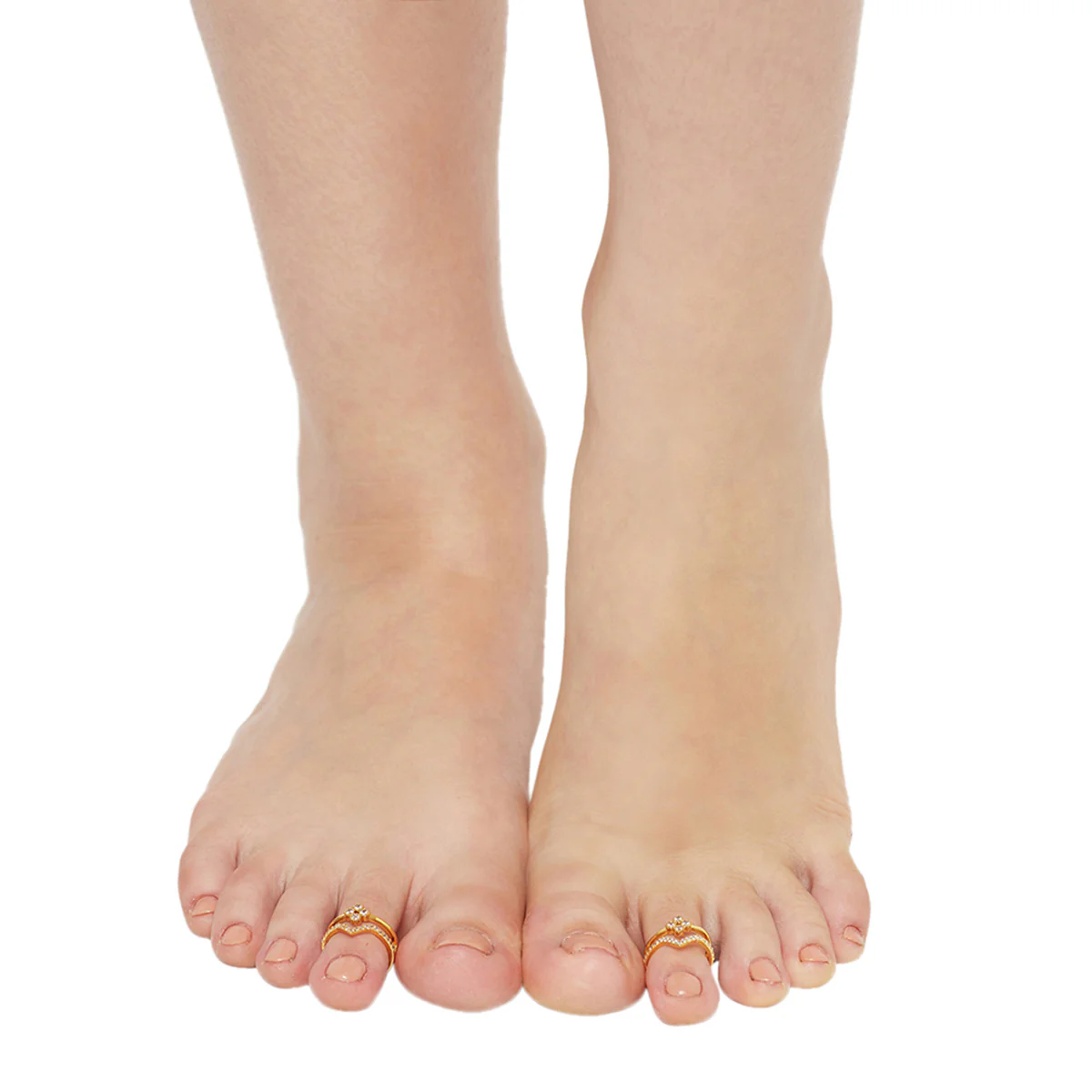 Stone Detailing Toe Rings - Image 2