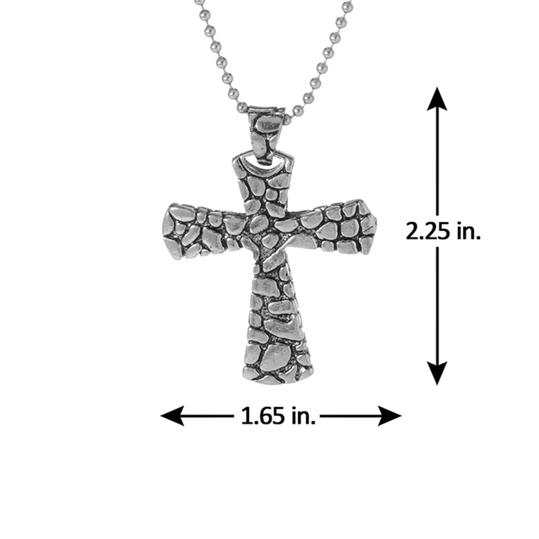 Stunning Cross Shaped Pendant With Chain - Image 3