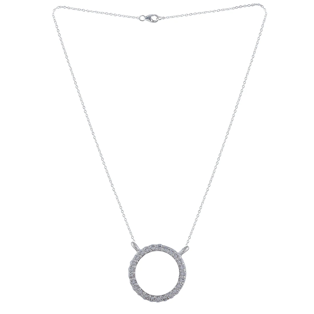 Stylish 925 Sterling Silver Statement Necklace For Women - Image 3