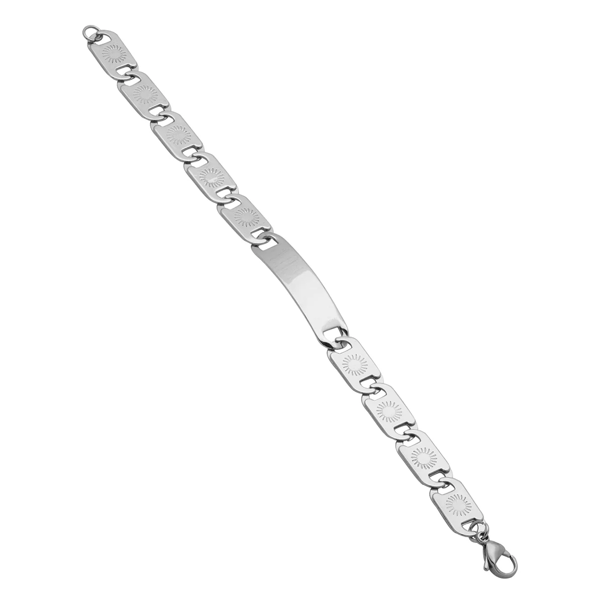 Sun Designer Silver Plated Bracelet For Men - Image 5
