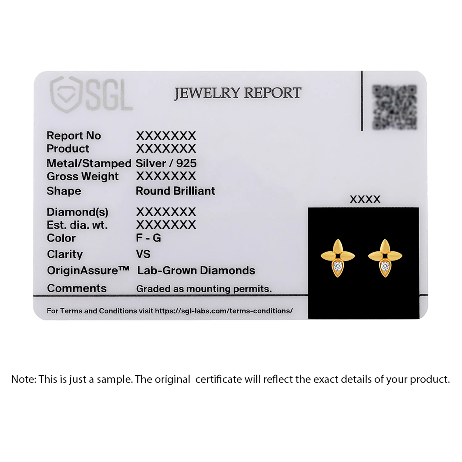 Sunflare Lab-Grown Diamond Stud Earrings - Image 6