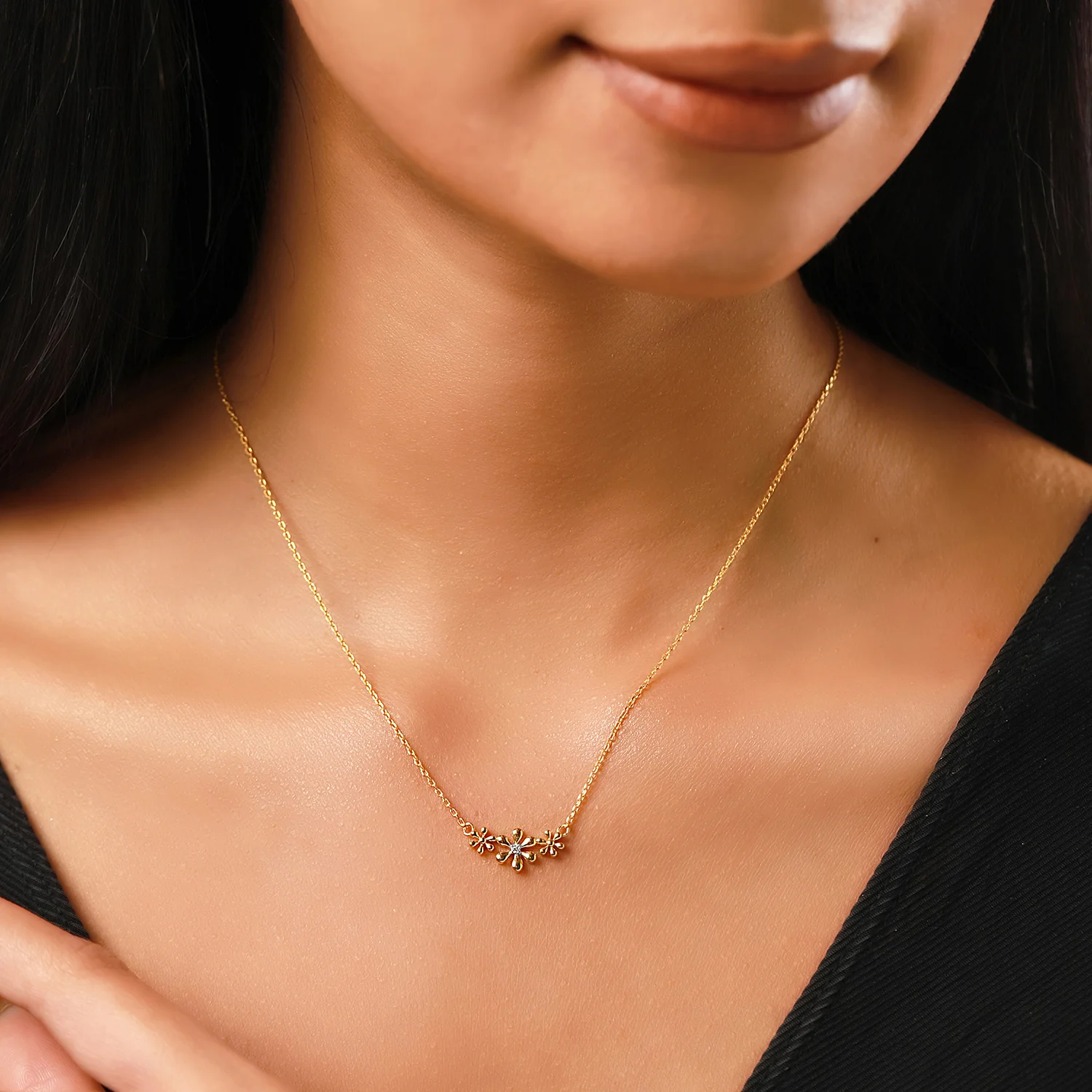Sunset Flora Lab-Grown Diamond Necklace - Image 2
