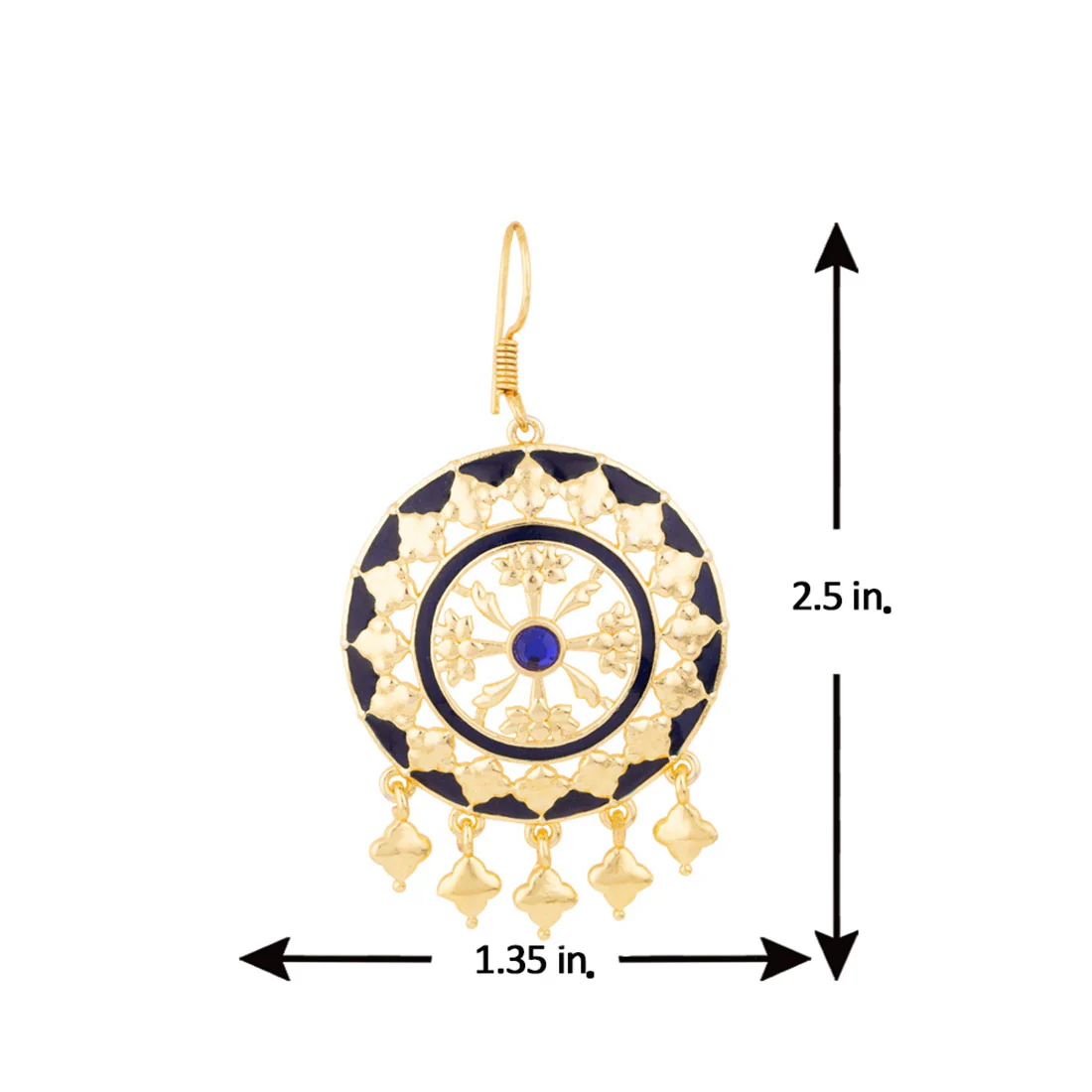 Swarnam Ethnic Style Earrings - Image 5