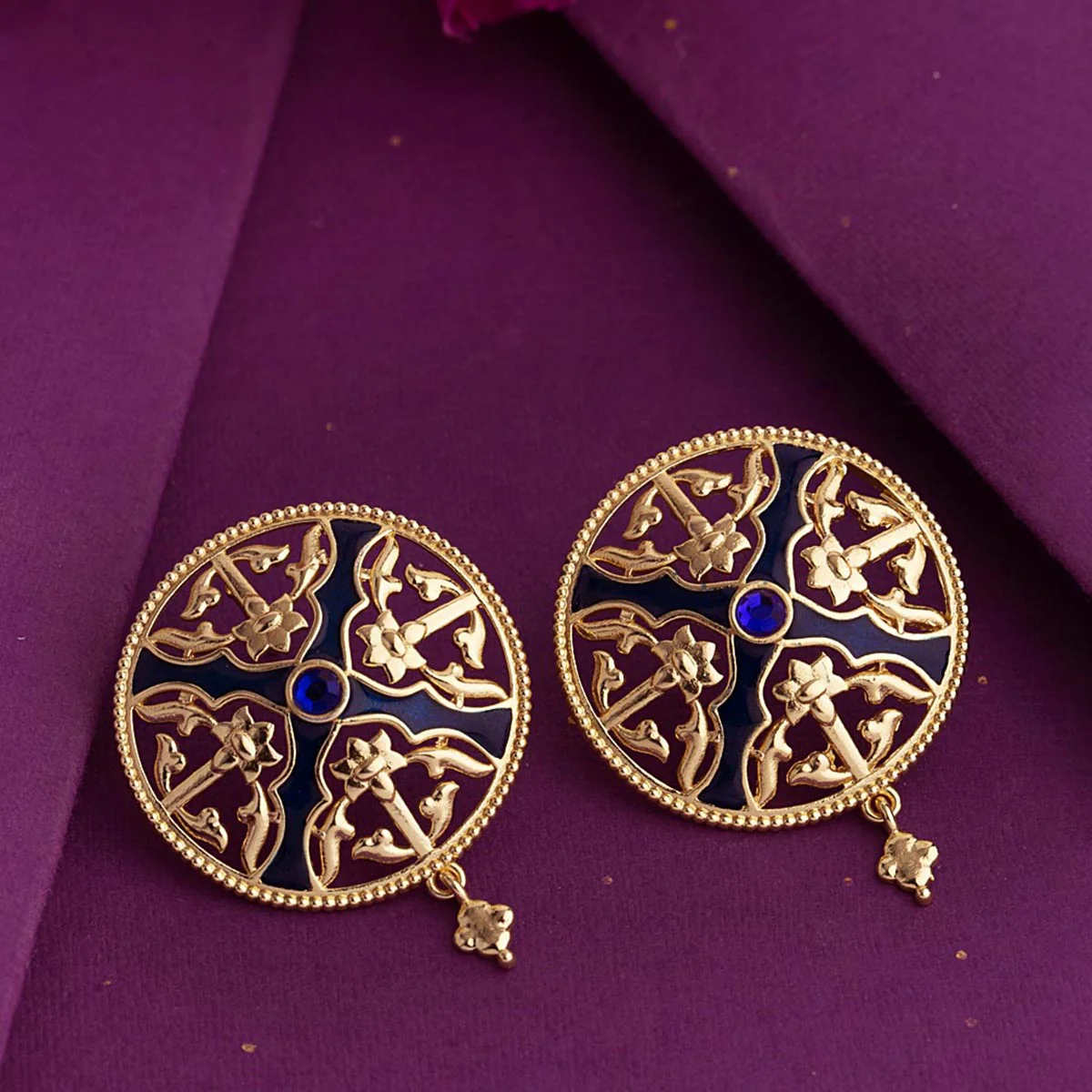 Swarnam Filigree Dome Earrings