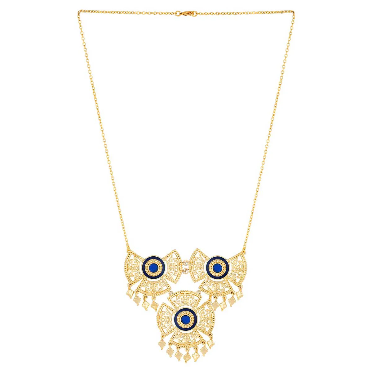Swarnam Heavy filigree Necklace Set - Image 4
