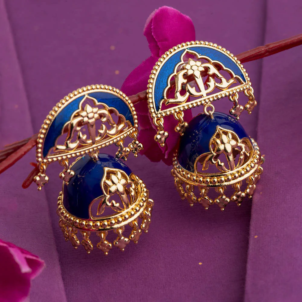 Swarnam Jhumka Drop Earrings
