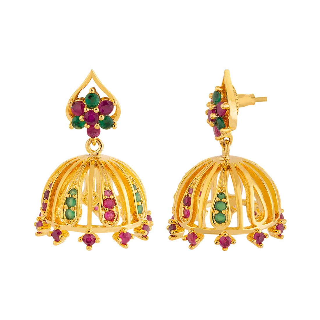 Swarnam Jhumka Style Earrings - Image 4