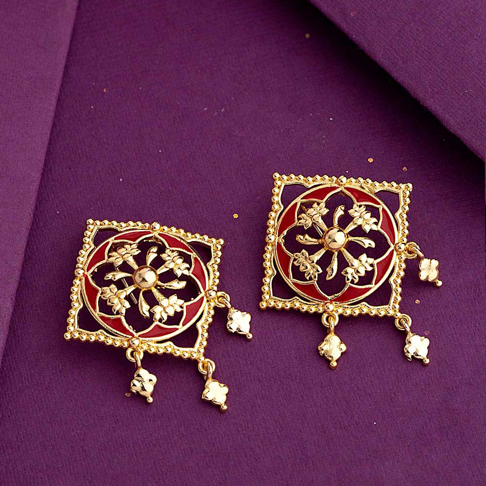 Swarnam Rangoli Inspired Earrings