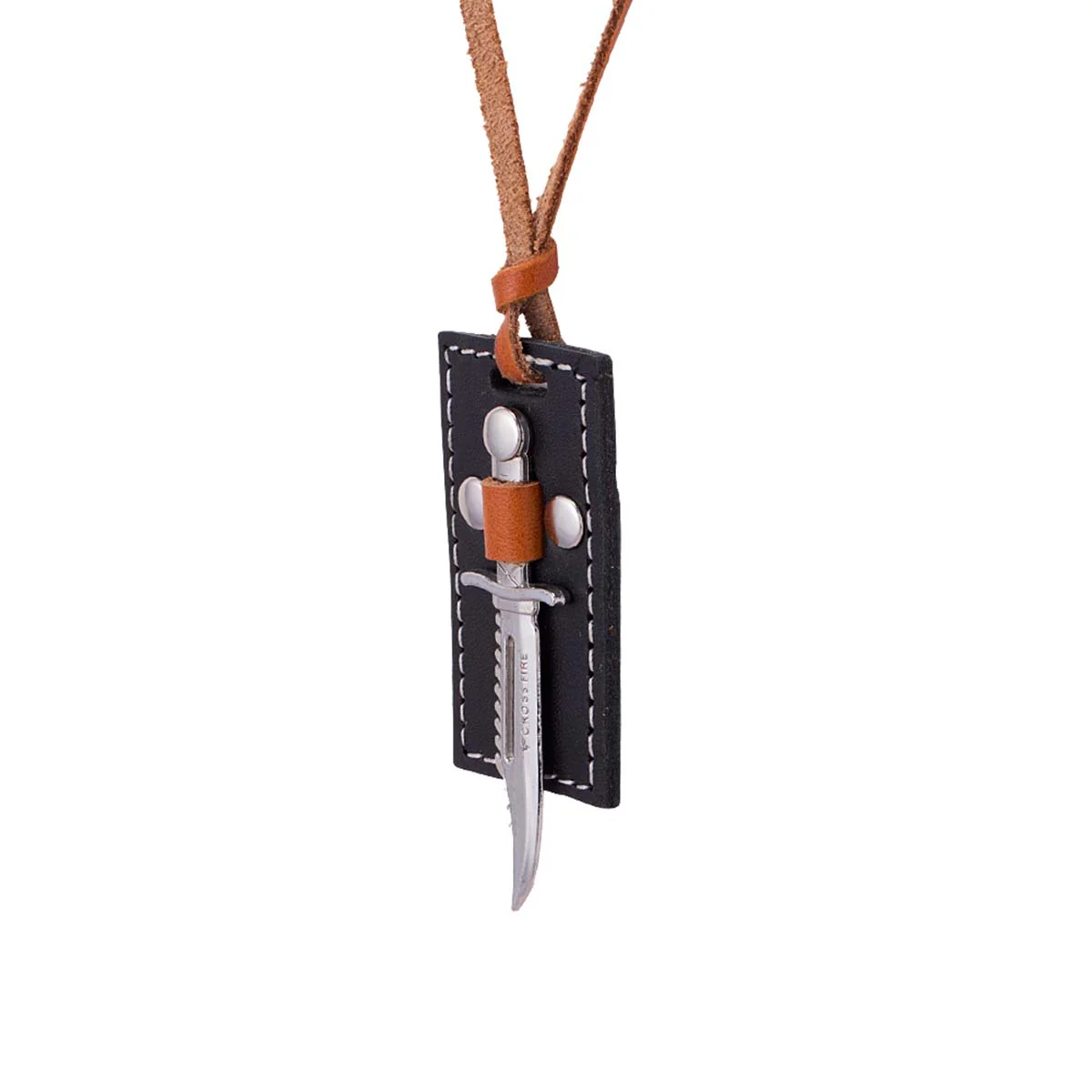 Sword Designer Pendant With Leather Chain - Image 4