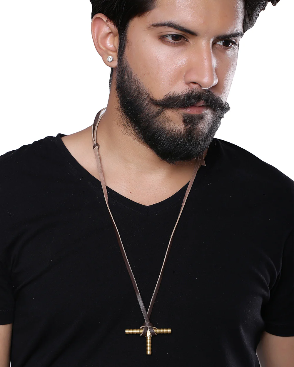 T Joint Detailing Pendant With Chain For Men - Image 4