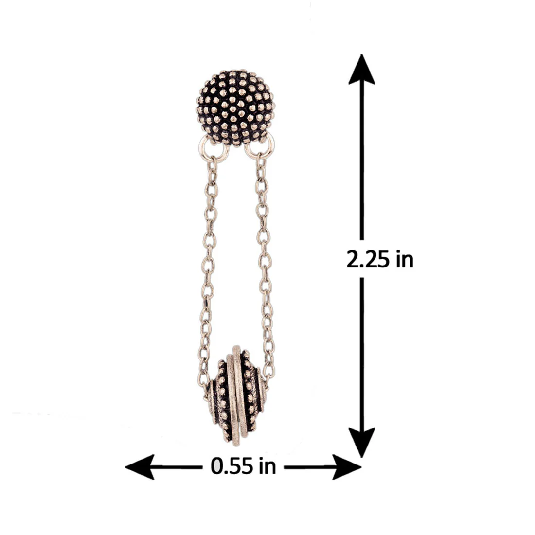 Taal Mridang Circles Drop Earrings - Image 5