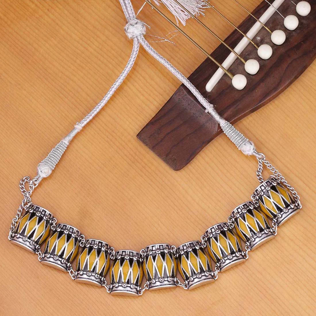 Taal Mridang Dholak Motifs Necklace
