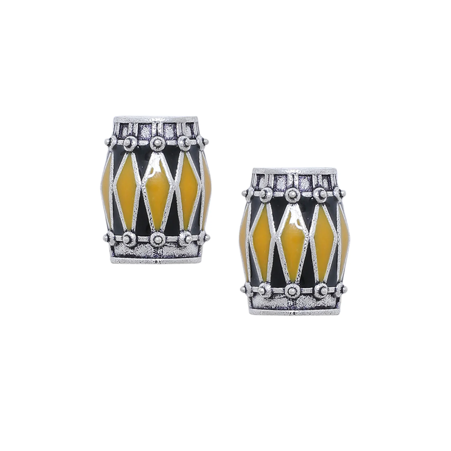 Taal Mridang Dholki Stud Earrings - Image 3