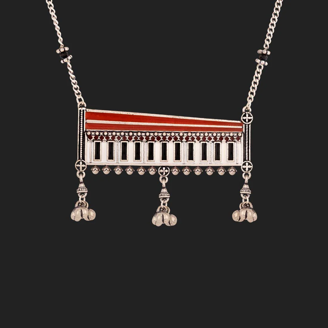 Taal Mridang Harmonium Statement Necklace - Image 3