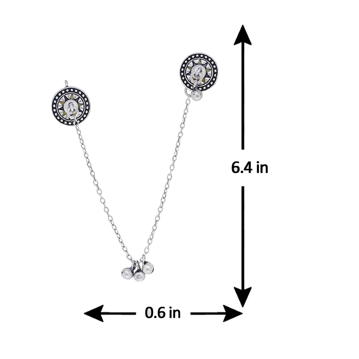 Taal Mridang Tabla Sahara Earrings - Image 5