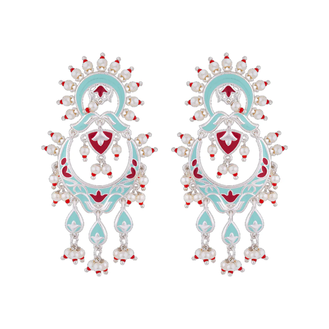 Tahira Fine Ferozi Long Earrings - Image 3