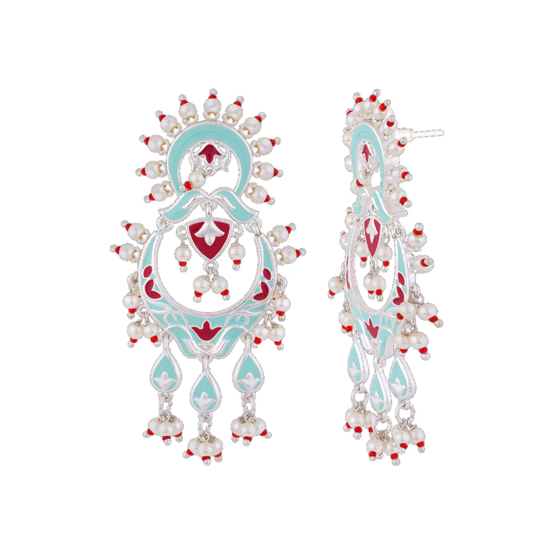 Tahira Fine Ferozi Long Earrings - Image 4